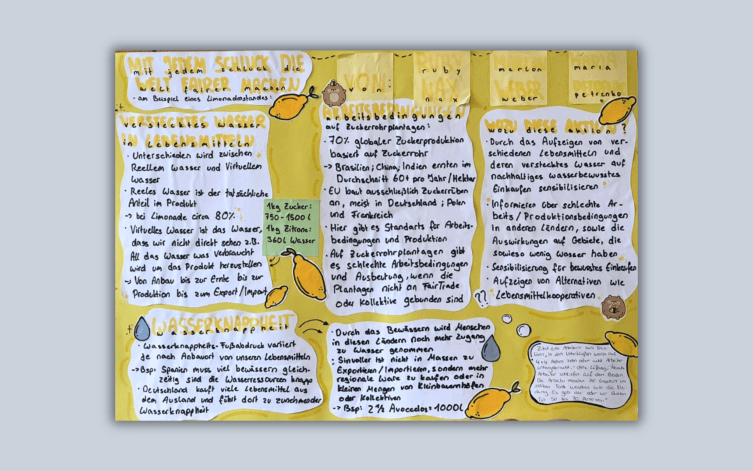 Info-Stand: So geht nachhaltige Zitronenlimo